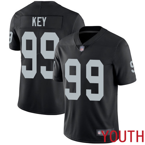 Oakland Raiders Limited Black Youth Arden Key Home Jersey NFL Football #99 Vapor Untouchable Jersey->youth nfl jersey->Youth Jersey